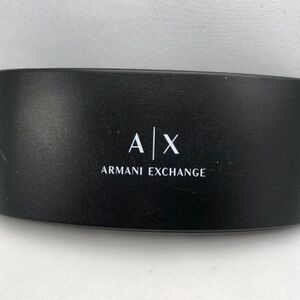 Armani Exchange Black Clamshell Glass Case
